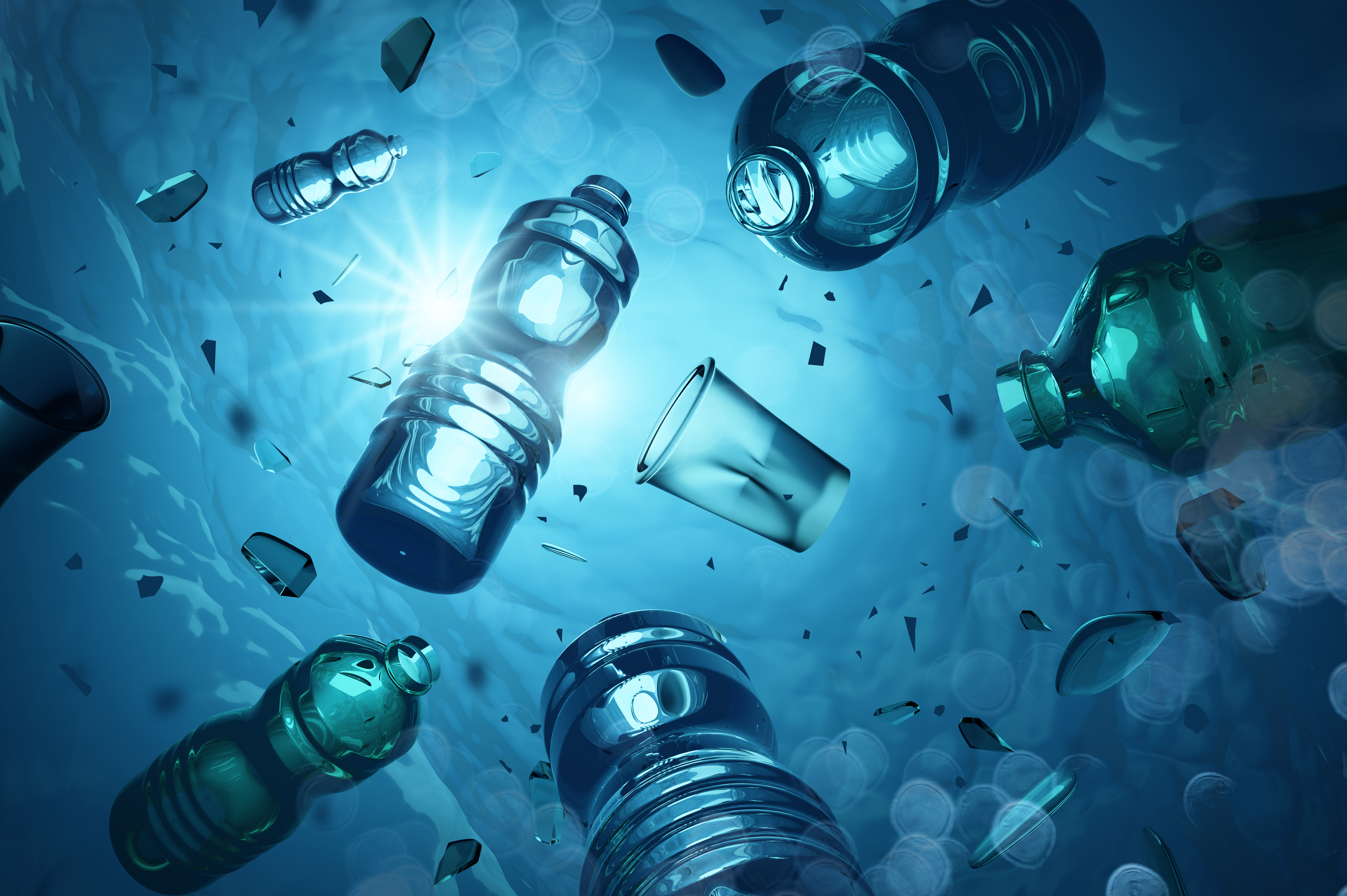 plastics in the ocean